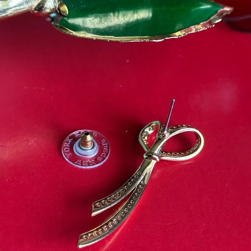KATE SPADE Earrings,Kate Spade Gold Bow Earrings